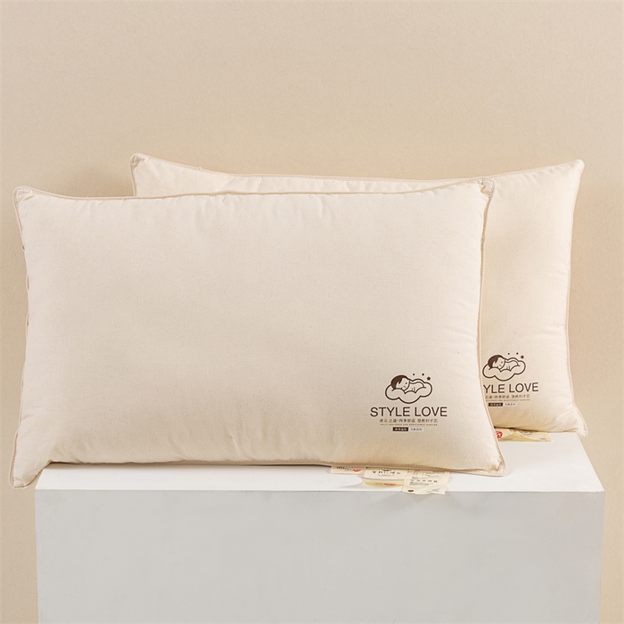 91家纺网 家纺一手货源 找家纺 芯奇想 2024新款style 本色棉麻枕 枕头枕芯 棉麻舒适枕-单边款-中枕48*74