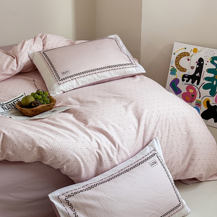 91家纺网 家纺一手货源 找家纺 （总）2024新款全棉13370数码印花四件套-塔可可系列第一组