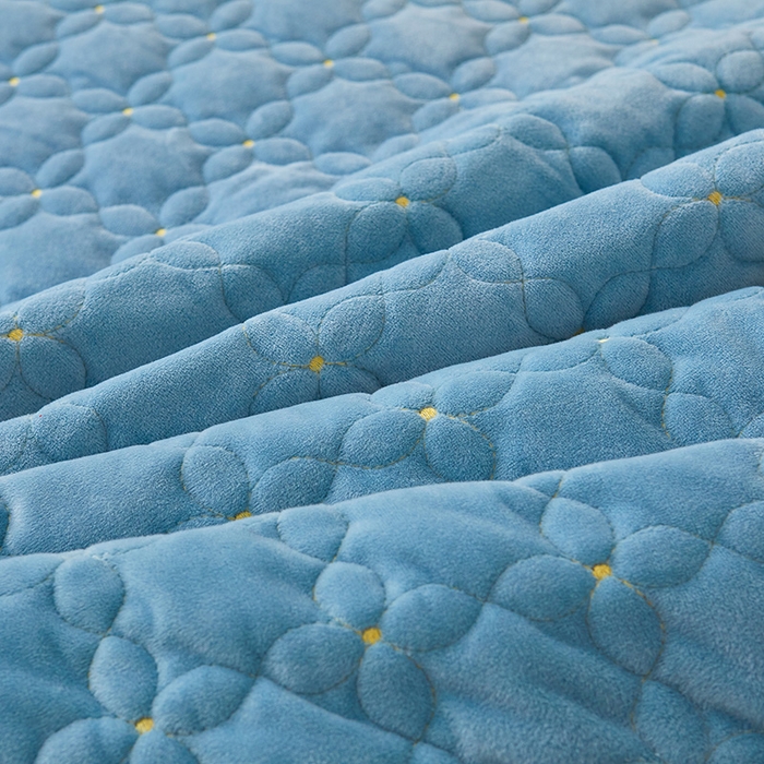 91家纺网 家纺一手货源 找家纺 虹星家纺 2024新款可拆卸宝宝绒夹棉床裙三四件套-盛世芳华 盛世芳华 天蓝