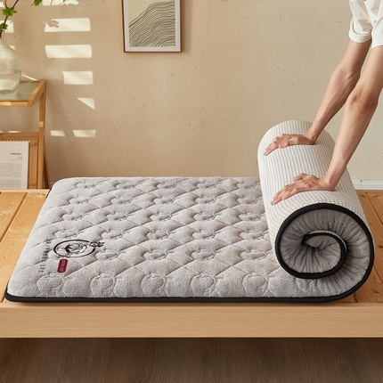 91家纺网 家纺一手货源 找家纺 （总）2024新款牛奶绒棉花床垫【床垫遮盖物】-学生款