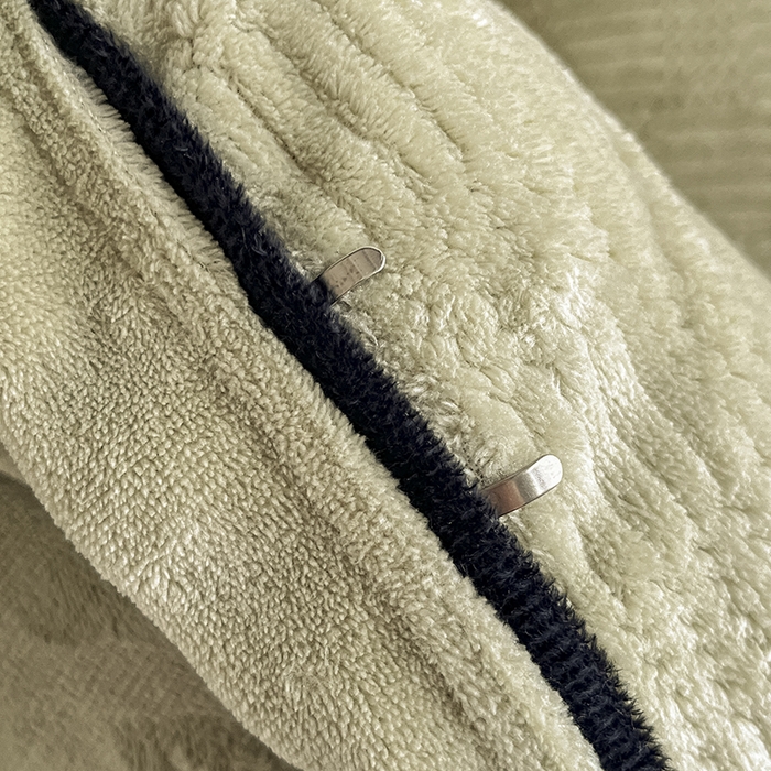 91家纺网 家纺一手货源 找家纺 欧邦 新款提花针织绒牛奶绒夹棉床盖四件套初见系列 初见-芥黄