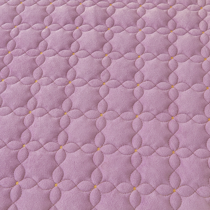 91家纺网 家纺一手货源 找家纺 虹星家纺 2024新款可拆卸宝宝绒夹棉床裙三件套-盛世芳华 盛世芳华 香芋紫