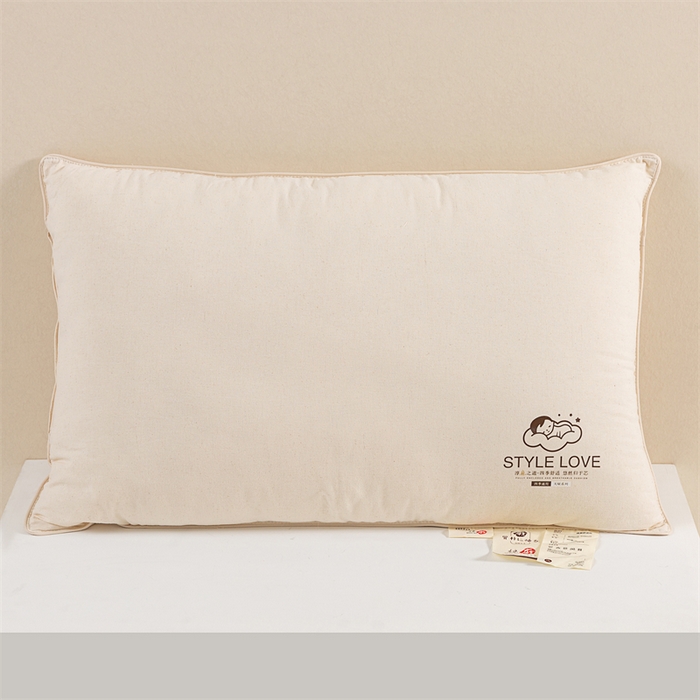 91家纺网 家纺一手货源 找家纺 芯奇想 2024新款style 本色棉麻枕 枕头枕芯 棉麻舒适枕-单边款-中枕48*74