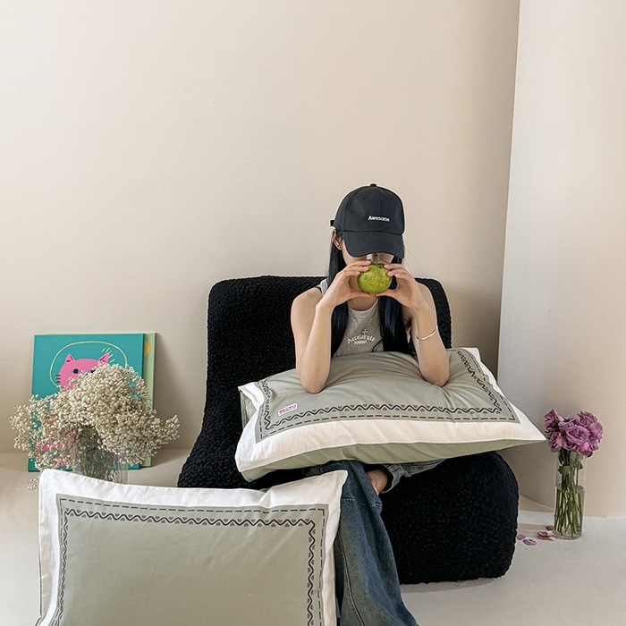 91家纺网 家纺一手货源 找家纺 2024新款全棉13370数码印花四件套-塔可可系列第一组 塔可可绿