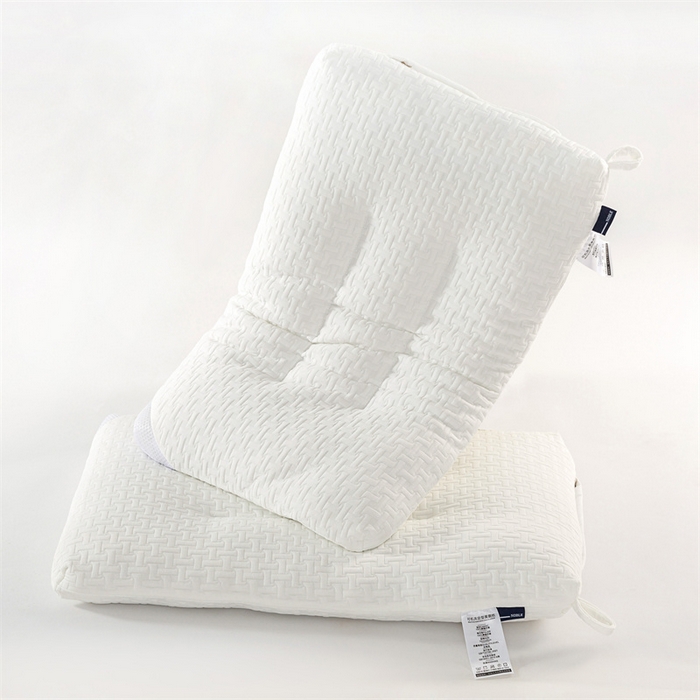 91家纺网 家纺一手货源 找家纺 芯奇想 2024新款柔·针织水洗中低枕 母婴级A类 白色45*70cm