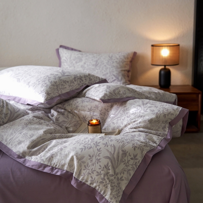 91家纺网 家纺一手货源 找家纺 时年家纺 2024新款全棉印花飞边款四件套（充值会员享优惠） 安艺