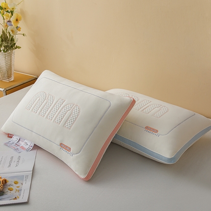91家纺网 家纺一手货源 找家纺 （总）织布人 2024新款枕芯A类min立体绗绣乳胶枕头酒店护颈椎枕头枕芯