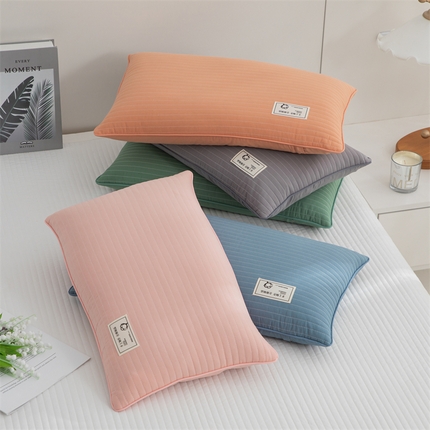 （总）织布人 2024新款荞麦枕全棉简约韩式纱洗荞麦枕头护颈椎枕家用荞麦皮枕芯