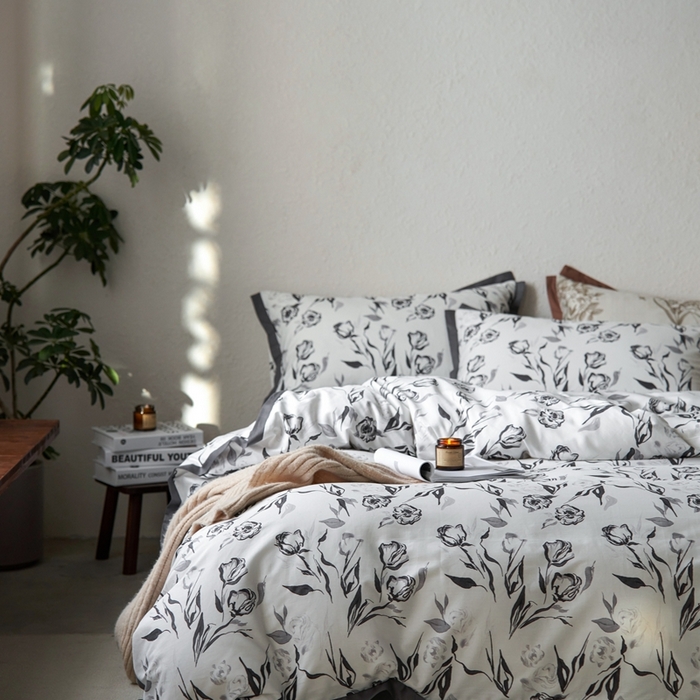 91家纺网 家纺一手货源 找家纺 时年家纺 2024新款全棉印花飞边款四件套（充值会员享优惠） 晚悠