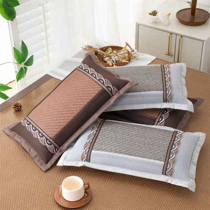 （总）织布人 2024新款荞麦枕欧式凉感PE藤茶香枕全荞麦壳枕头午睡枕颈椎枕