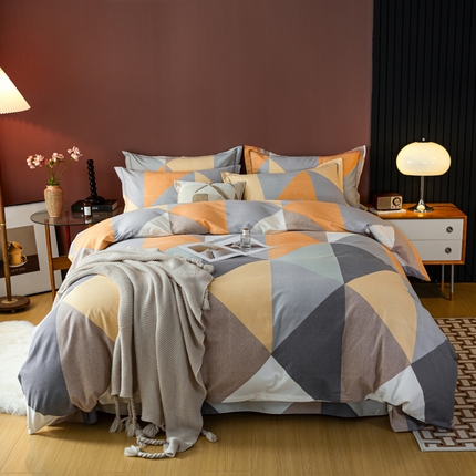 91家纺网 家纺一手货源 找家纺 （总）丝芙妮家居 2024新款全棉磨毛四件套