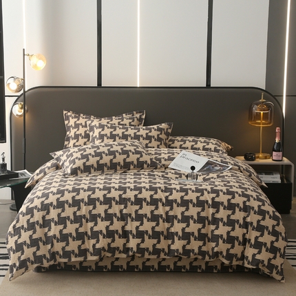 大吉  2024新款加厚喷气全棉磨毛被套 墨菲