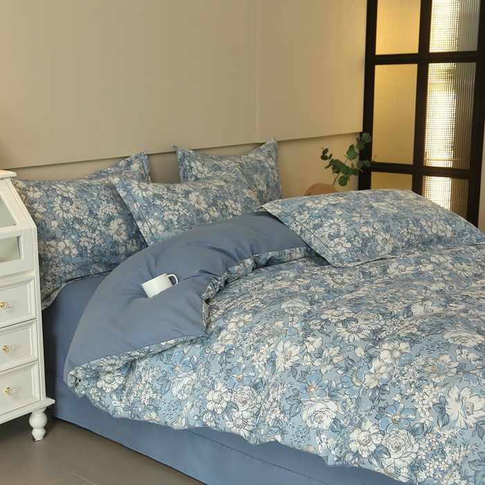 91家纺网 家纺一手货源 找家纺 大吉  2024新款加厚喷气全棉磨毛被套 幽梦