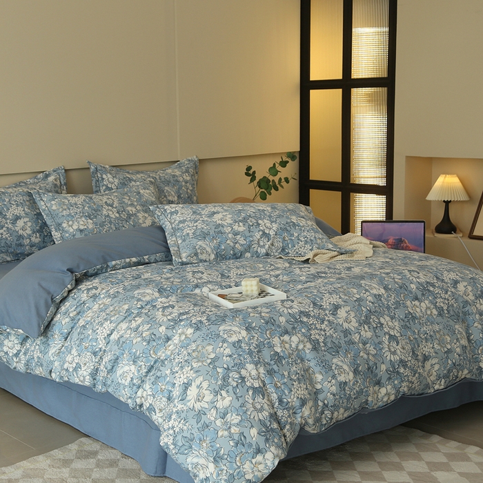 91家纺网 家纺一手货源 找家纺 大吉  2024新款加厚喷气全棉磨毛被套 幽梦