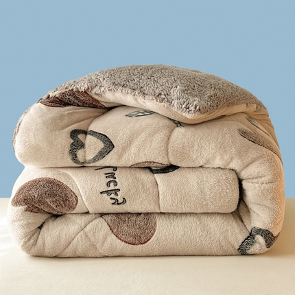 91家纺网 家纺一手货源 找家纺 （总）花伞家居 2024新款加厚雪花绒羊羔绒秋冬冬被保暖被芯