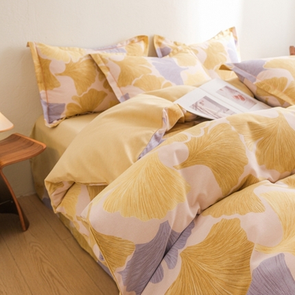 91家纺网 家纺一手货源 找家纺 萌宝老粗布 2025新直播加厚全棉活性磨毛四件套秋实