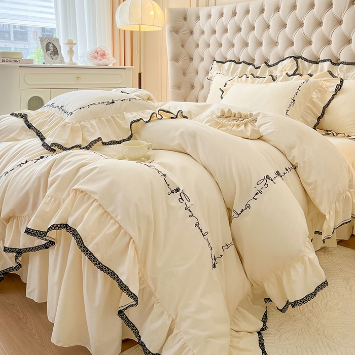 91家纺网 家纺一手货源 找家纺 （总）亲亲公主 2025新款全棉超柔磨毛四件套