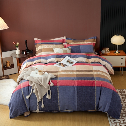 91家纺网 家纺一手货源 找家纺 （总）丝芙妮家居 2024新款全棉磨毛四件套