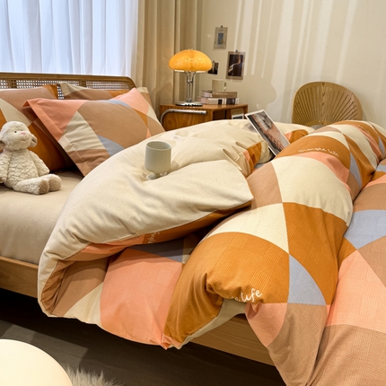 91家纺网 家纺一手货源 找家纺 （总）丝芙妮家居 2024新款全棉磨毛四件套