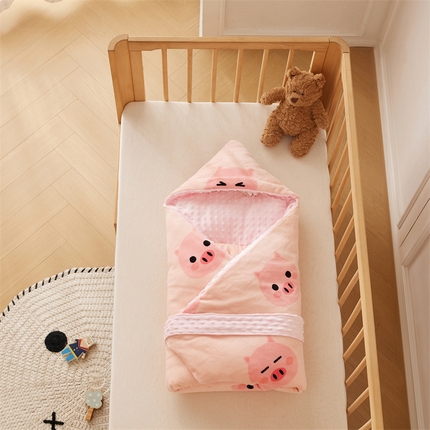 91家纺网 家纺一手货源 找家纺 （总）2024新款牛奶绒豆豆绒婴儿可拆式抱被