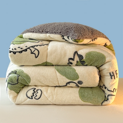 91家纺网 家纺一手货源 找家纺 （总）花伞家居 2024新款加厚雪花绒羊羔绒秋冬冬被保暖被芯