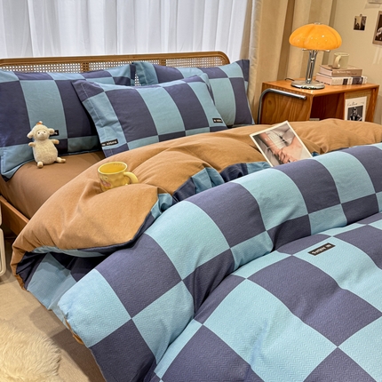 91家纺网 家纺一手货源 找家纺 （总）丝芙妮家居 2024新款全棉磨毛四件套