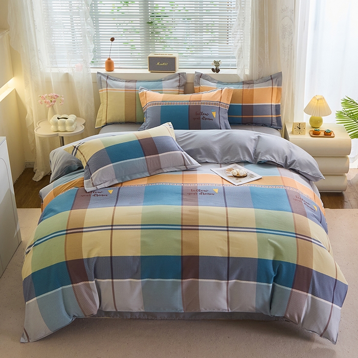 91家纺网 家纺一手货源 找家纺 牧笛缘家纺 2024新款全棉磨毛单被套 安德烈