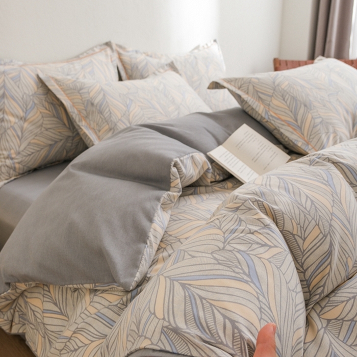 91家纺网 家纺一手货源 找家纺 萌宝老粗布 2025新直播加厚全棉活性磨毛四件套叶岚