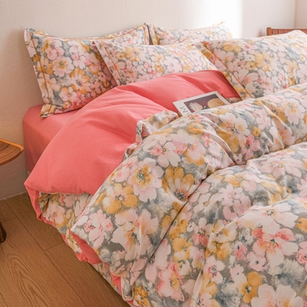 91家纺网 家纺一手货源 找家纺 （总）萌宝老粗布 2025新直播加厚全棉活性磨毛四件套