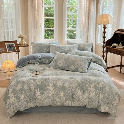 91家纺网 家纺一手货源 找家纺 （总）大元 2025新款A类立体雕花牛奶绒四件套