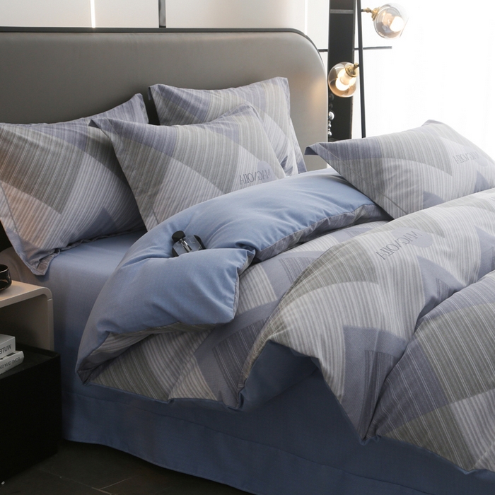 91家纺网 家纺一手货源 找家纺 大吉  2024新款加厚喷气全棉磨毛被套 奥斯丁