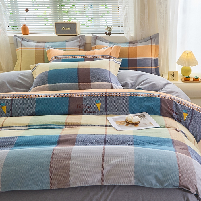 91家纺网 家纺一手货源 找家纺 牧笛缘家纺 2024新款全棉磨毛单被套 安德烈