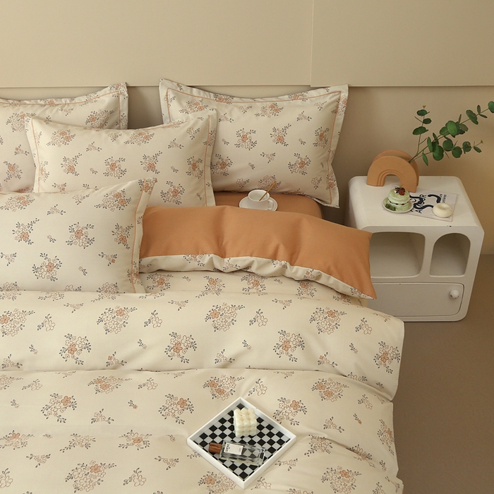 91家纺网 家纺一手货源 找家纺 大吉  2024新款加厚喷气全棉磨毛被套 秋香