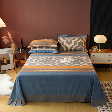 91家纺网 家纺一手货源 找家纺 （总）丝芙妮家居（原乐视家纺）2024新款全棉磨毛单品床单