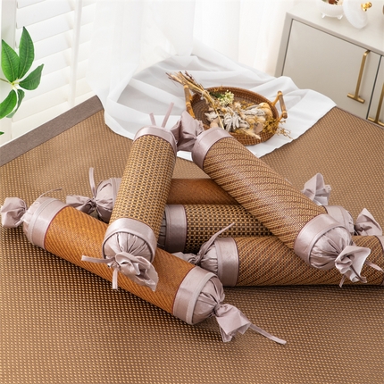 （总）织布人 2024新款颈椎枕冰藤麻将枕磁石圆柱枕午睡枕反弓矫正颈椎圆柱枕头