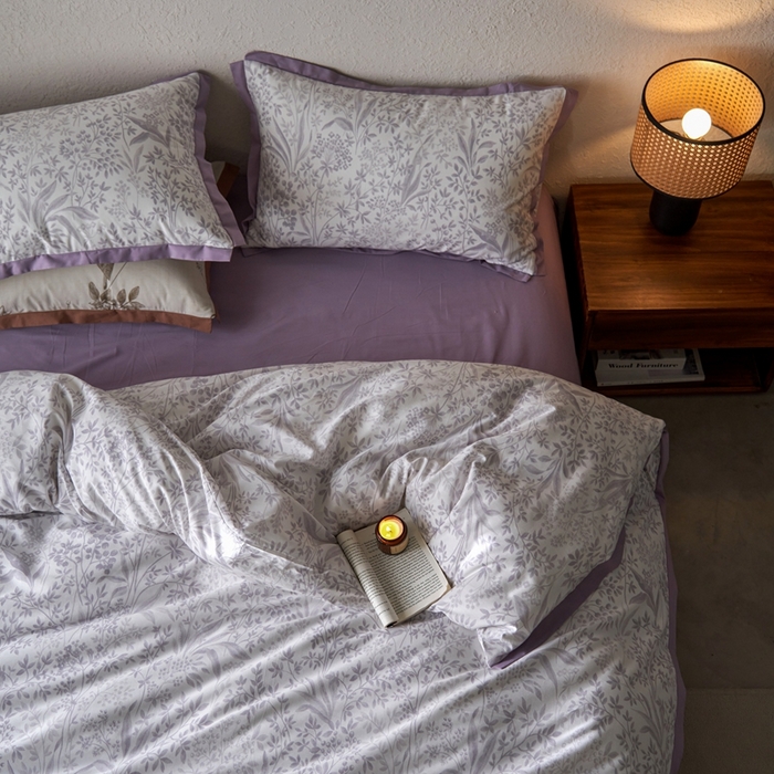 91家纺网 家纺一手货源 找家纺 时年家纺 2024新款全棉印花飞边款四件套（充值会员享优惠） 安艺