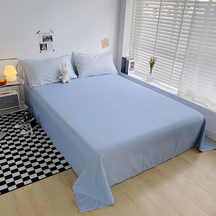 91家纺网 家纺一手货源 找家纺 （总）曼璐家纺 2025新款105克加厚混搭风纯色床单