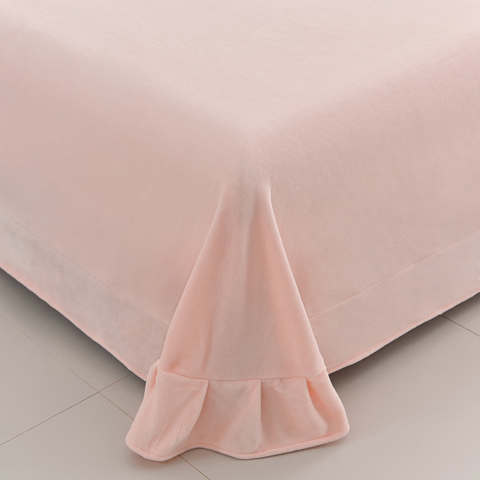 91家纺网 家纺一手货源 找家纺 一左一右 2024秋冬新款全消光高克重保暖加厚卡通拼接毛巾绣花牛奶绒四件套（提供买家秀） 熊猫集会-仲夏粉