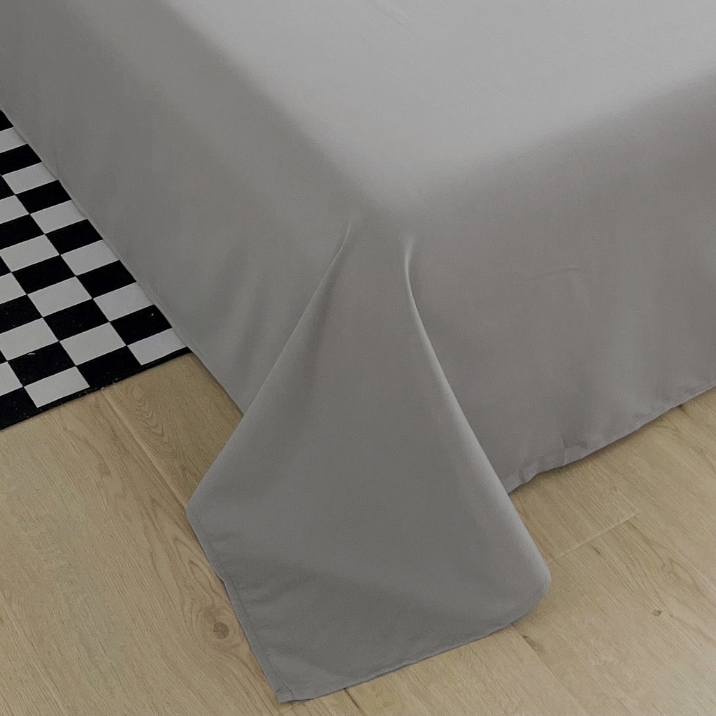 91家纺网 家纺一手货源 找家纺 曼璐家纺 2025新款105克加厚混搭风纯色床单 深灰【床单单件】