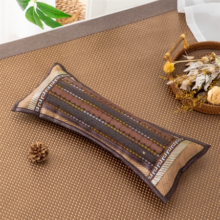 91家纺网 家纺一手货源 找家纺 （总）织布人 2024新款颈椎枕冰藤麻将枕磁石圆柱枕午睡枕反弓矫正颈椎圆柱枕头