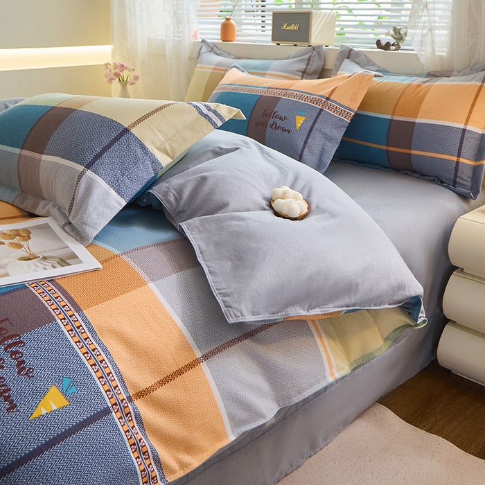 91家纺网 家纺一手货源 找家纺 牧笛缘家纺 2024新款全棉磨毛单被套 安德烈