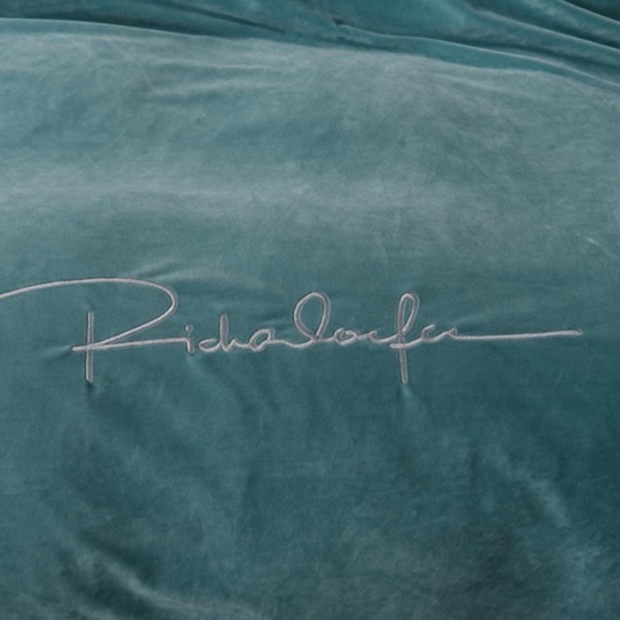 91家纺网 家纺一手货源 找家纺 2024新款A类加厚保暖婴儿绒四件套-洛伊系列 马尔斯绿+轻奢灰