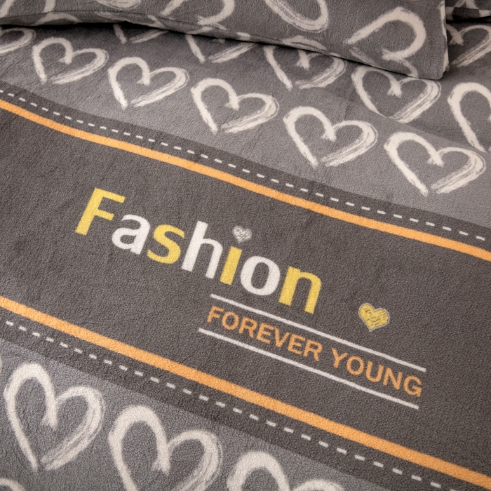 91家纺网 家纺一手货源 找家纺 乐居坊 2024新款高克重牛奶绒印花保暖四件套 巴赫旧约