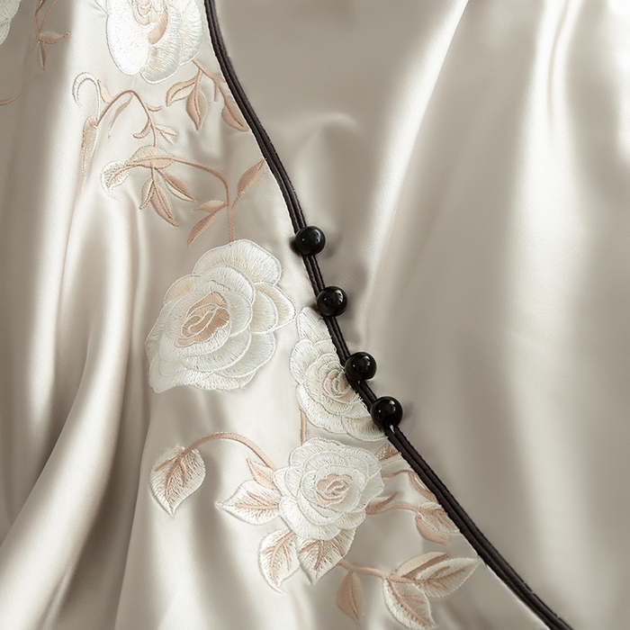 91家纺网 家纺一手货源 找家纺 （总）2024新款亲肤舒适时尚轻奢四件套--幸福里-香槟色