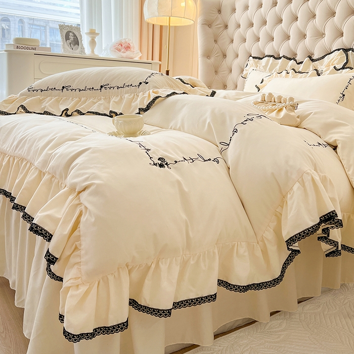 91家纺网 家纺一手货源 找家纺 （总）亲亲公主 2025新款全棉超柔磨毛四件套