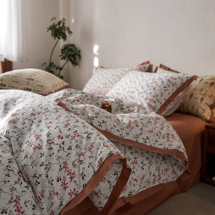 91家纺网 家纺一手货源 找家纺 时年家纺 2024新款全棉印花飞边款四件套（充值会员享优惠） 芊雅