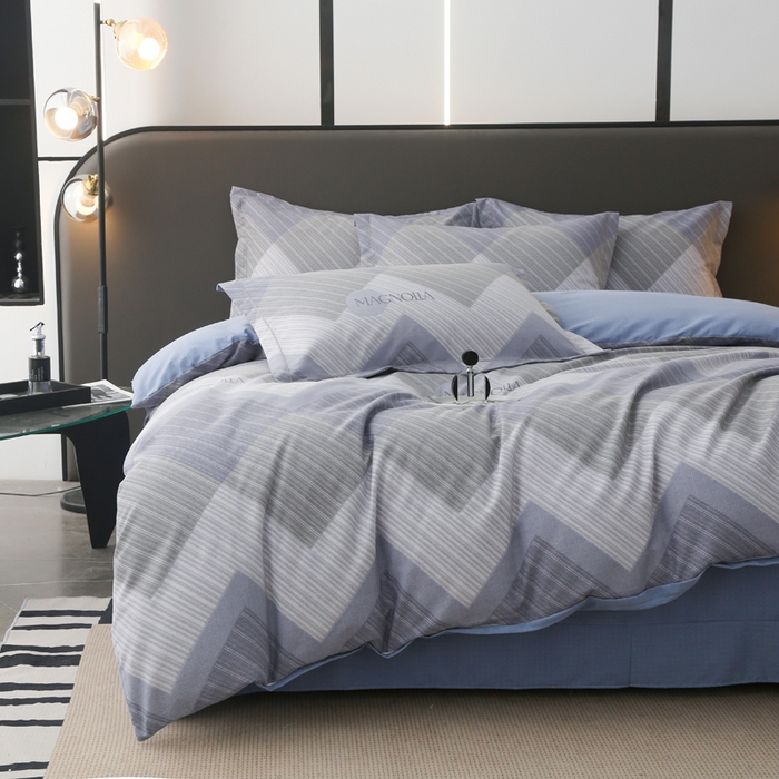 91家纺网 家纺一手货源 找家纺 大吉  2024新款加厚喷气全棉磨毛被套 奥斯丁