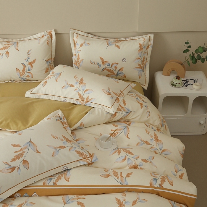 91家纺网 家纺一手货源 找家纺 大吉  2024新款加厚喷气全棉磨毛被套 大麦