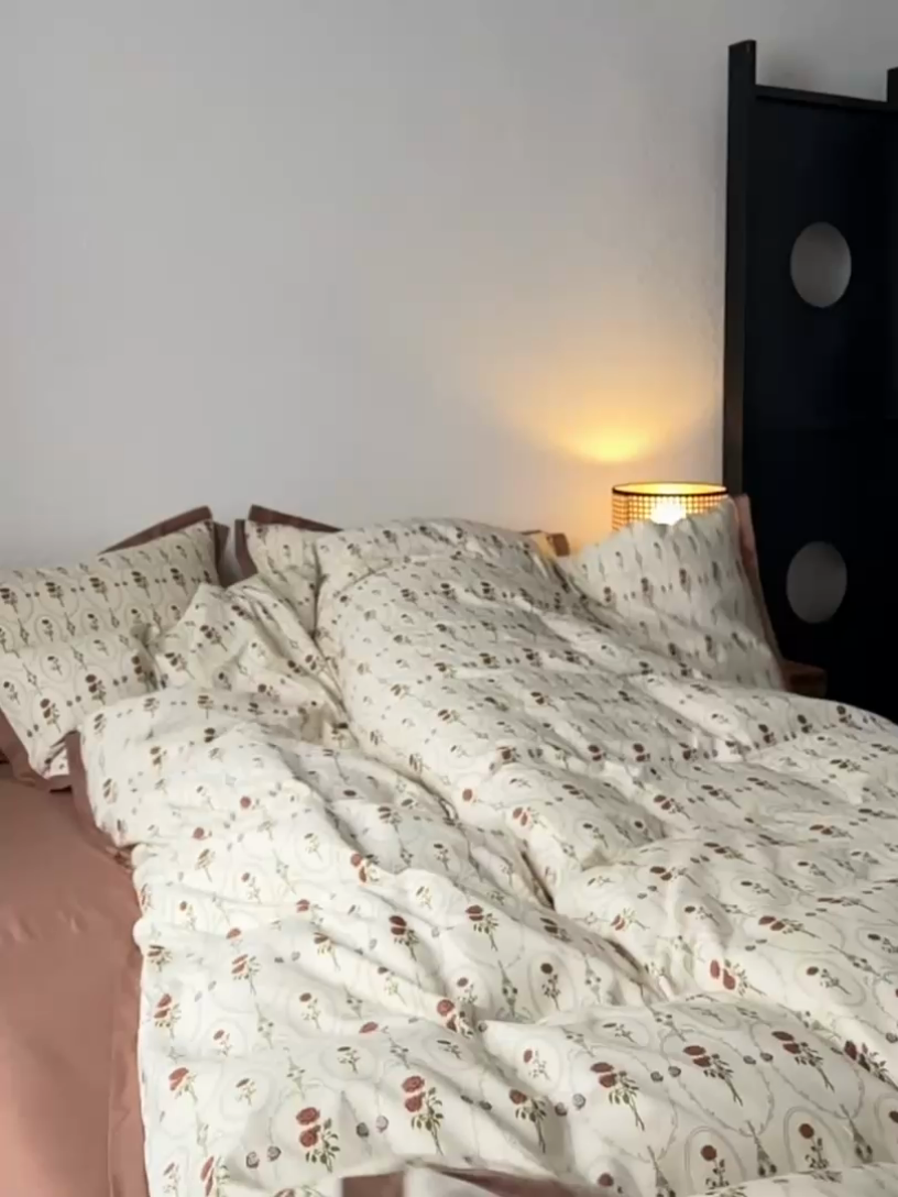 91家纺网 家纺一手货源 找家纺 时年家纺 2024新款全棉印花飞边款四件套（充值会员享优惠） 锦一