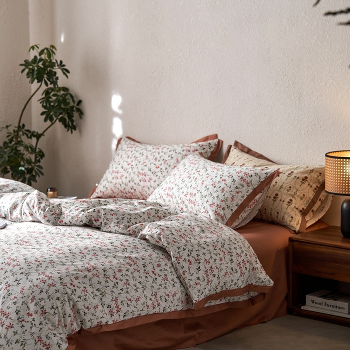 91家纺网 家纺一手货源 找家纺 时年家纺 2024新款全棉印花飞边款四件套（充值会员享优惠） 芊雅